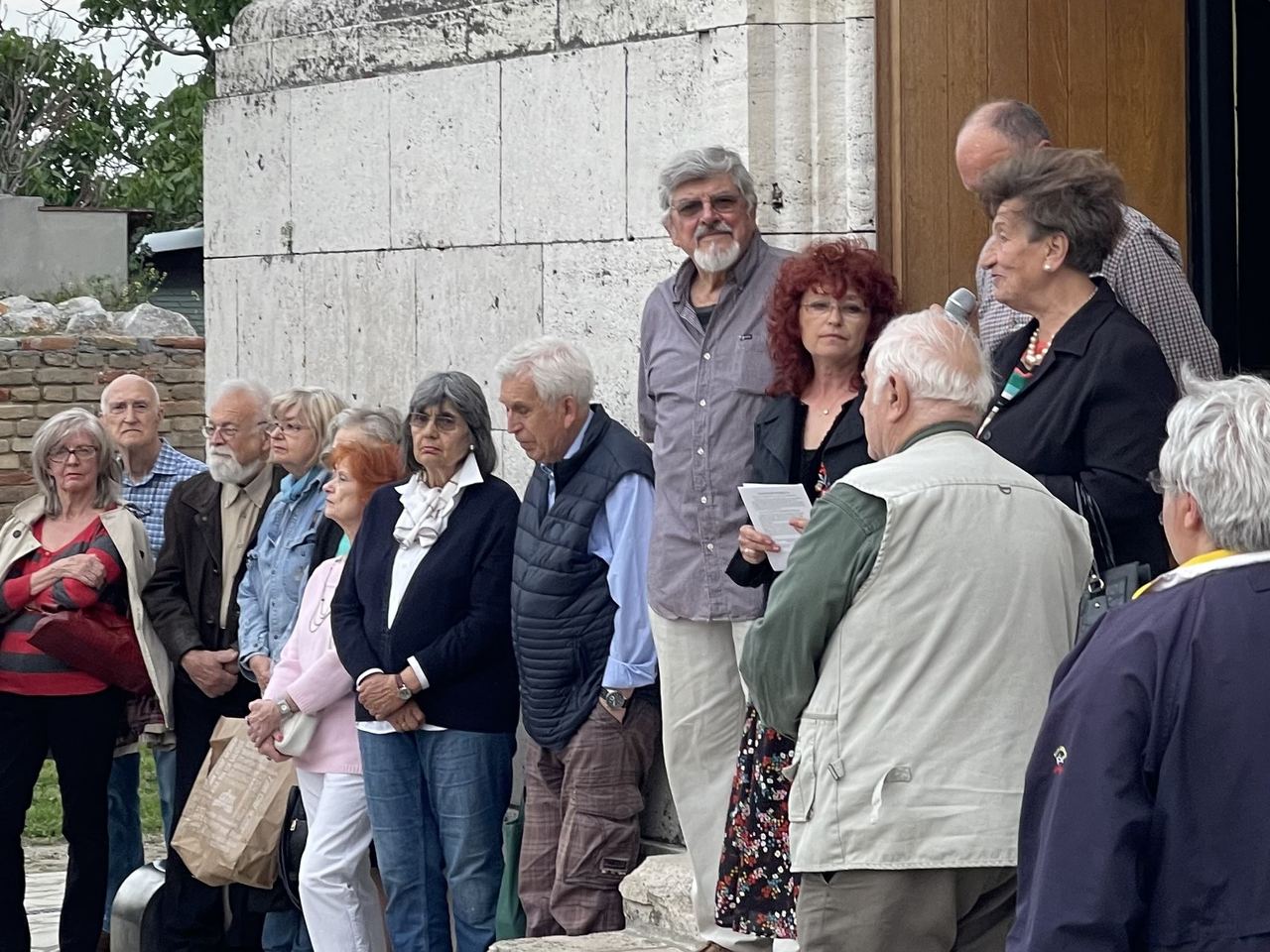 At the exhibition of Boba’s photographs at Gardoš Tower, May 2022
